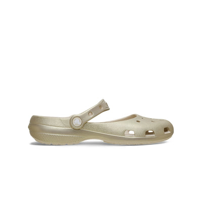 Giày Bệt Nữ Crocs Classic Tinted Metallic Ballet - Gold