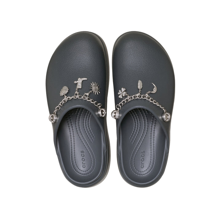 Giày Clog Nữ Crocs Dylan Notched Boho - Carbon - Crocs™ Việt Nam