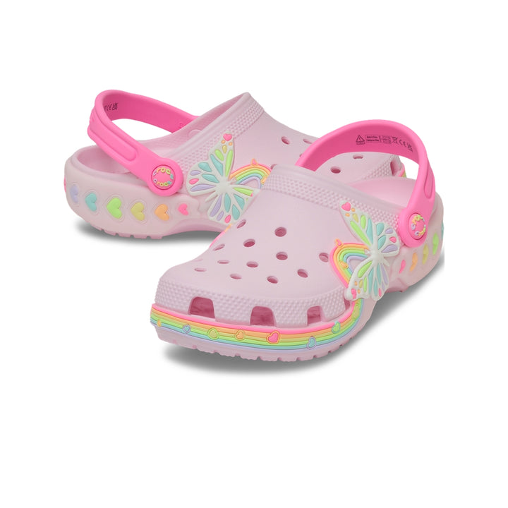 Toddlers Crocs Classic Butterfly Lights Clog