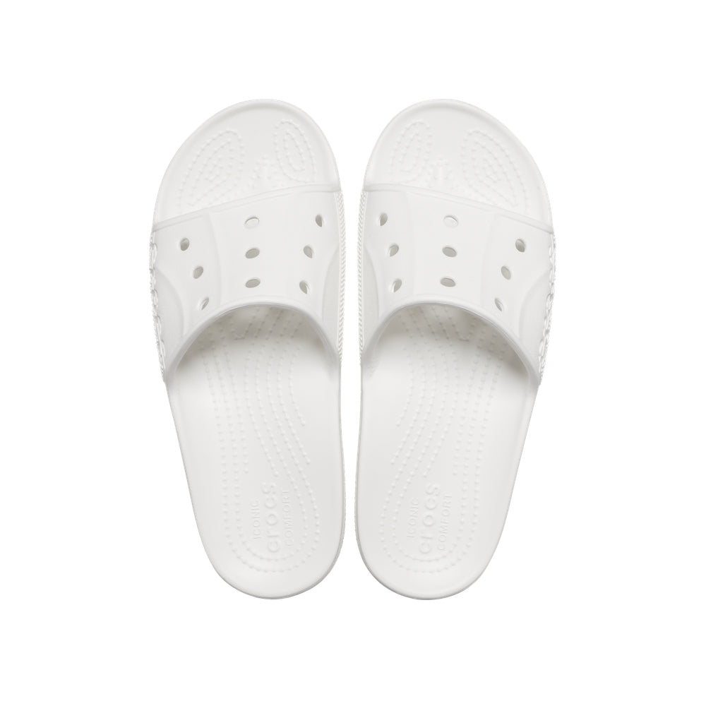 Dép Quai Ngang Unisex Crocs Baya II - White