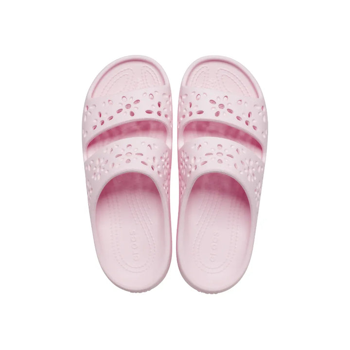 Dép Xăng Đan Unisex Crocs Classic Floral Cutout - Pink Milk - Crocs™ Việt Nam