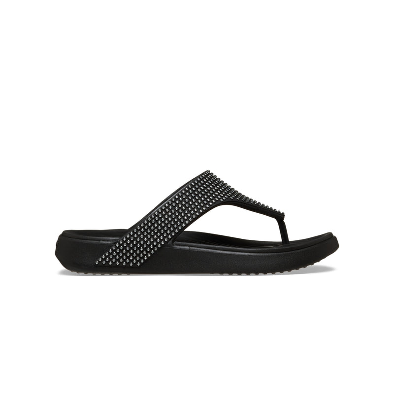 Dép Xỏ Ngón Nữ Crocs Getaway Gems Triangle - Black
