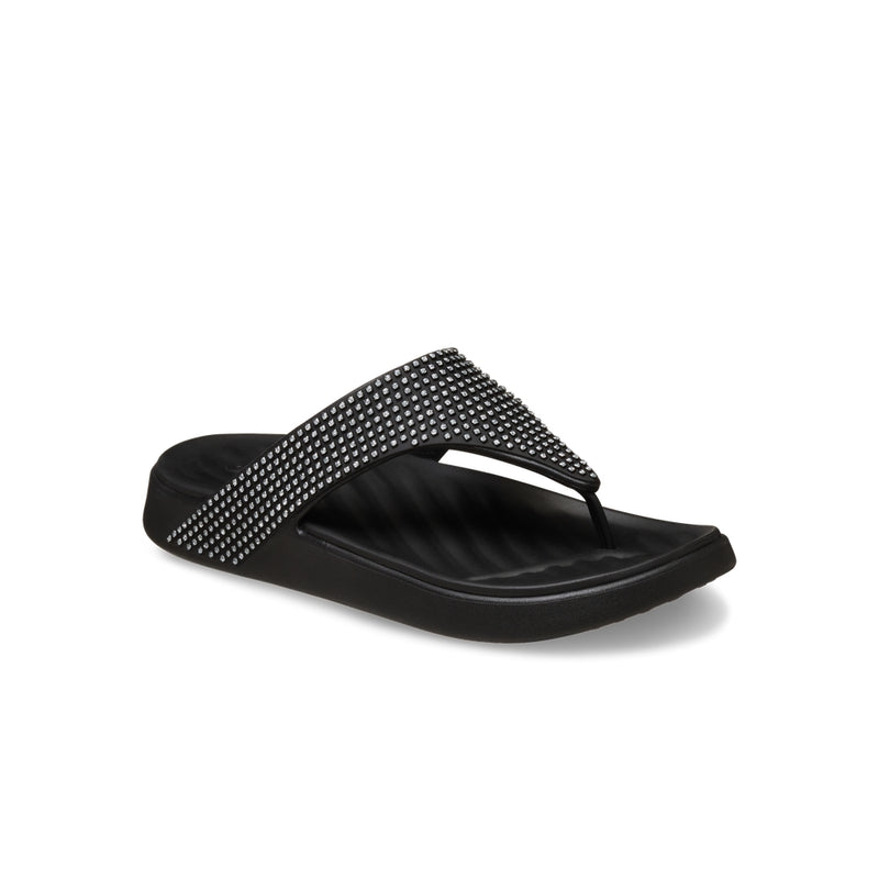Dép Xỏ Ngón Nữ Crocs Getaway Gems Triangle - Black