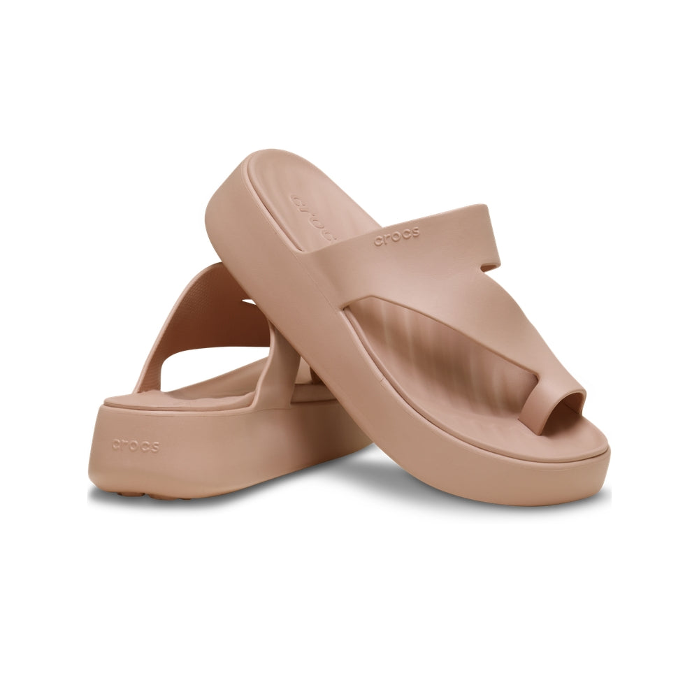 Dép Xỏ Ngón Nữ Crocs Getaway Platform Toe Loop - Pink Caramel