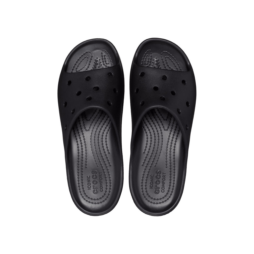 Dép Quai Ngang Nữ Crocs Classic Platform - Black