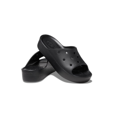 Dép Quai Ngang Nữ Crocs Classic Platform - Black