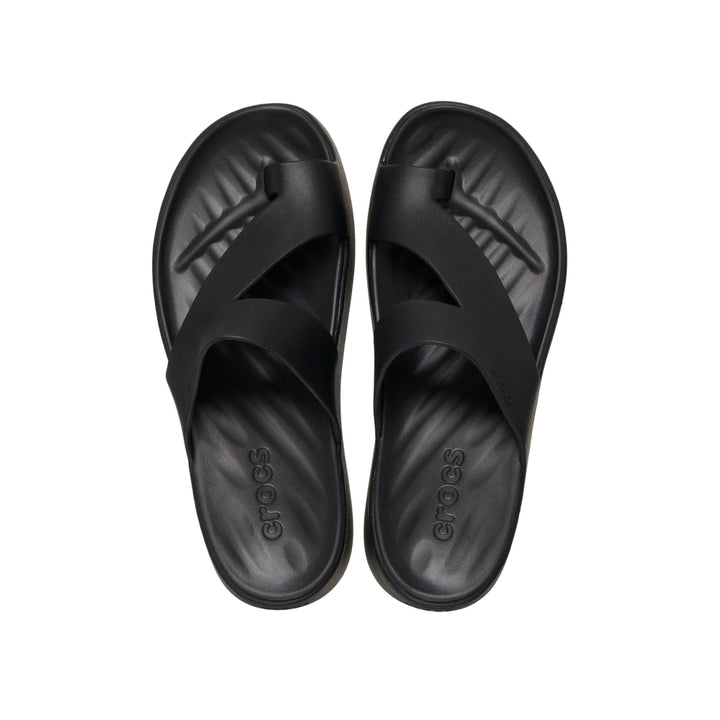 Dép Xỏ Ngón Nữ Crocs Getaway Platform Toe Loop - Black - Crocs™ Việt Nam