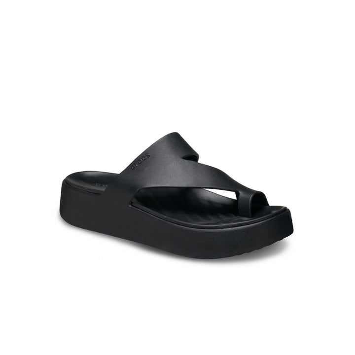 Dép Xỏ Ngón Nữ Crocs Getaway Platform Toe Loop - Black - Crocs™ Việt Nam