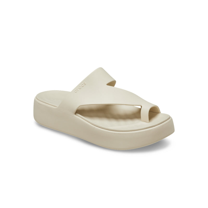 Dép Xỏ Ngón Nữ Crocs Getaway Platform Toe Loop - Sandstone