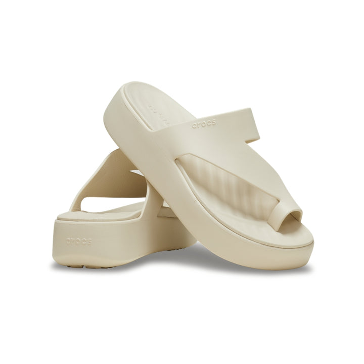 Dép Xỏ Ngón Nữ Crocs Getaway Platform Toe Loop - Sandstone - Crocs™ Việt Nam