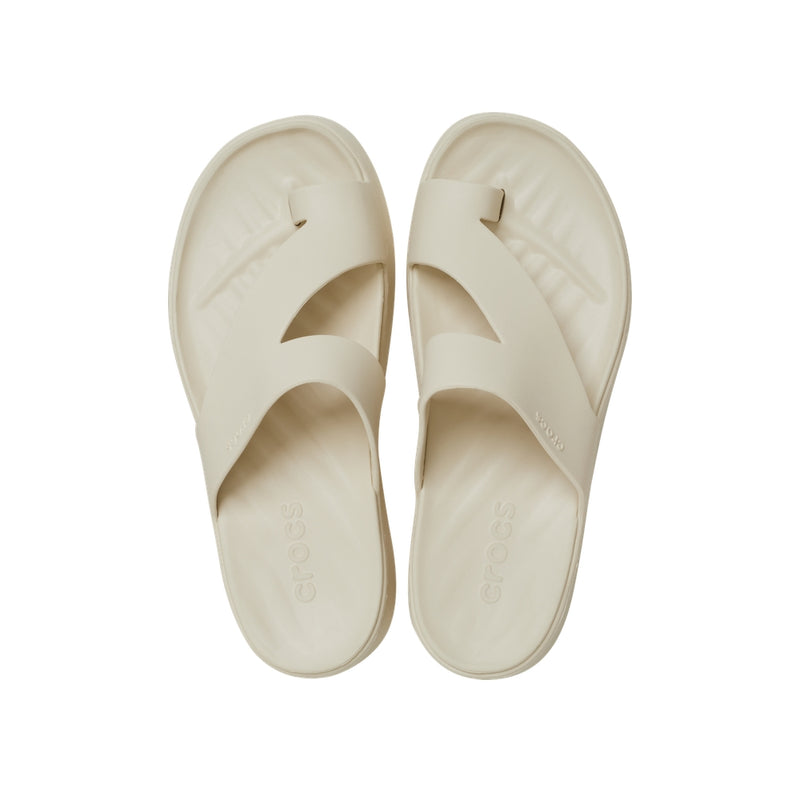 Dép Xỏ Ngón Nữ Crocs Getaway Platform Toe Loop - Sandstone