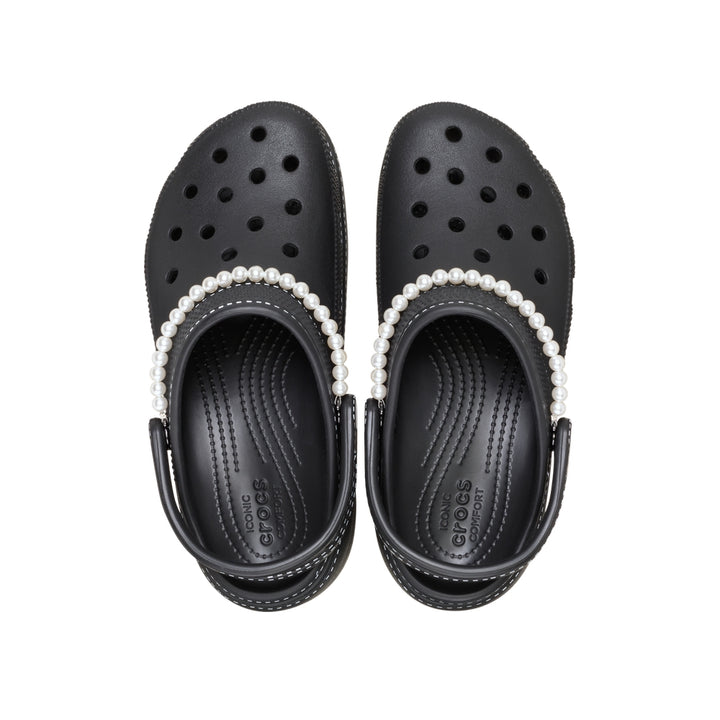 Giày Clog Nữ Crocs Classic Contrast Stitch Platform - Black - Crocs™ Việt Nam