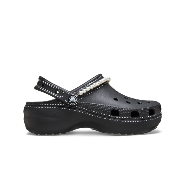 Giày Clog Nữ Crocs Classic Contrast Stitch Platform - Black - Crocs™ Việt Nam