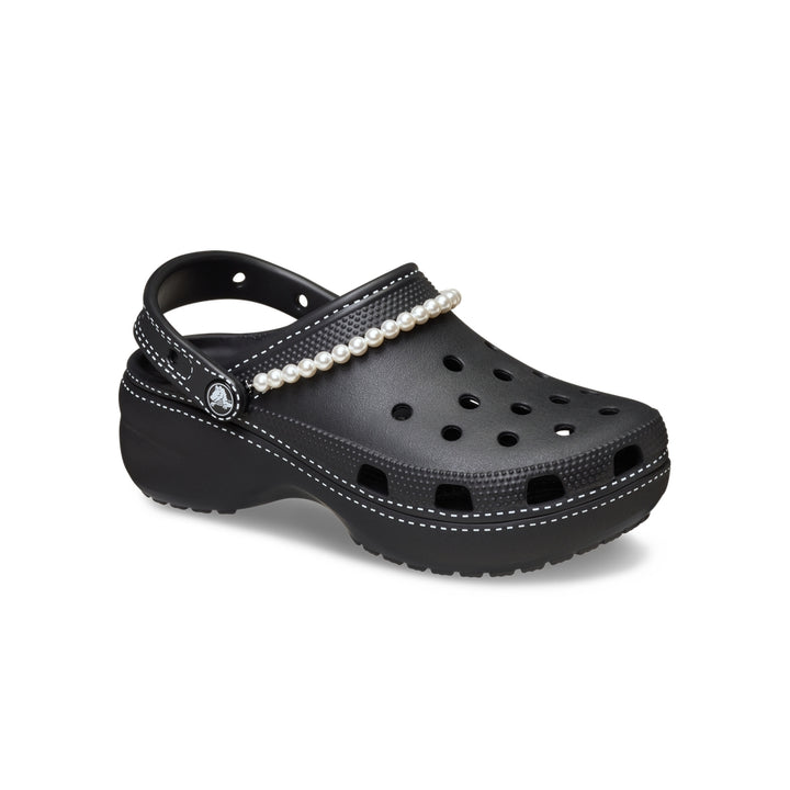 Giày Clog Nữ Crocs Classic Contrast Stitch Platform - Black - Crocs™ Việt Nam