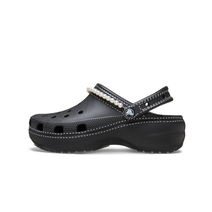 Giày Clog Nữ Crocs Classic Contrast Stitch Platform - Black - Crocs™ Việt Nam