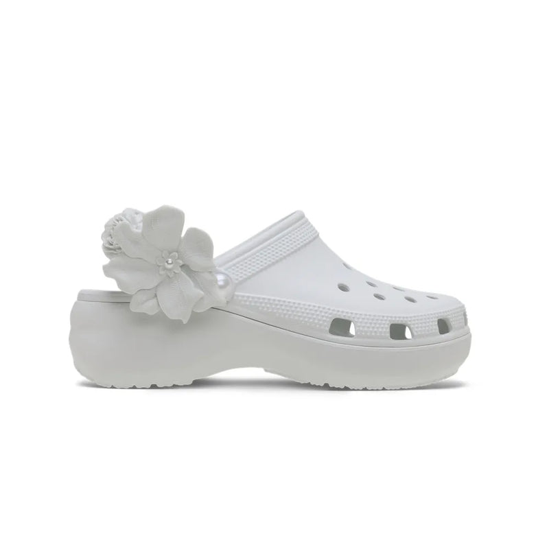 Giày Clog Nữ Crocs Classic Platform Bouquet - Moonlight