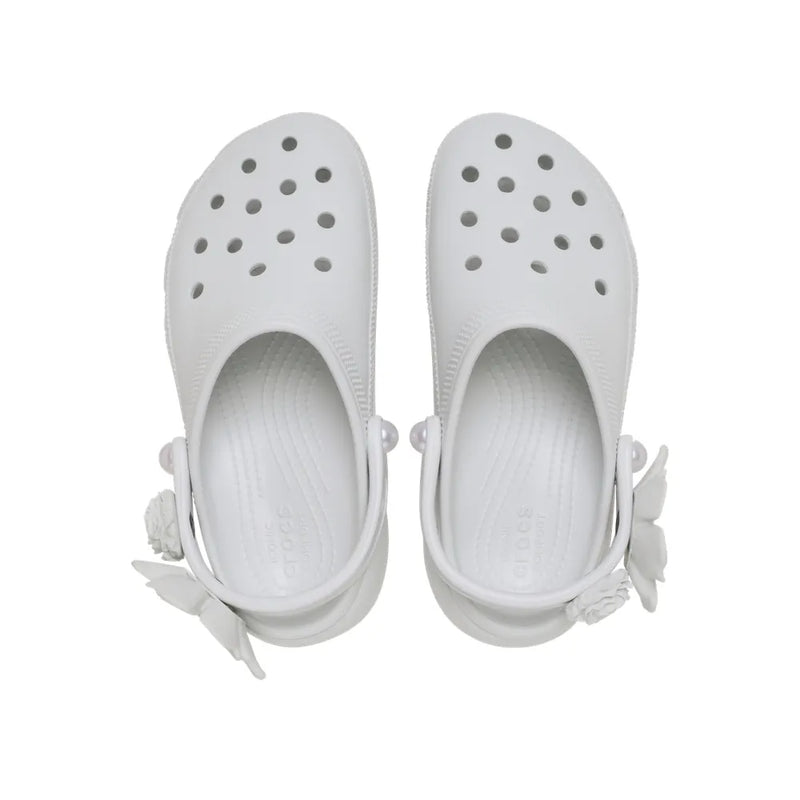 Giày Clog Nữ Crocs Classic Platform Bouquet - Moonlight