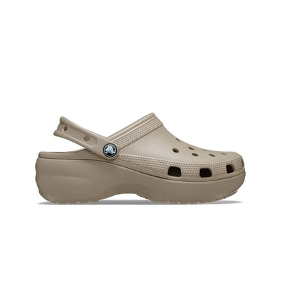 Giày Clog Nữ Crocs Classic Platform - Taupe