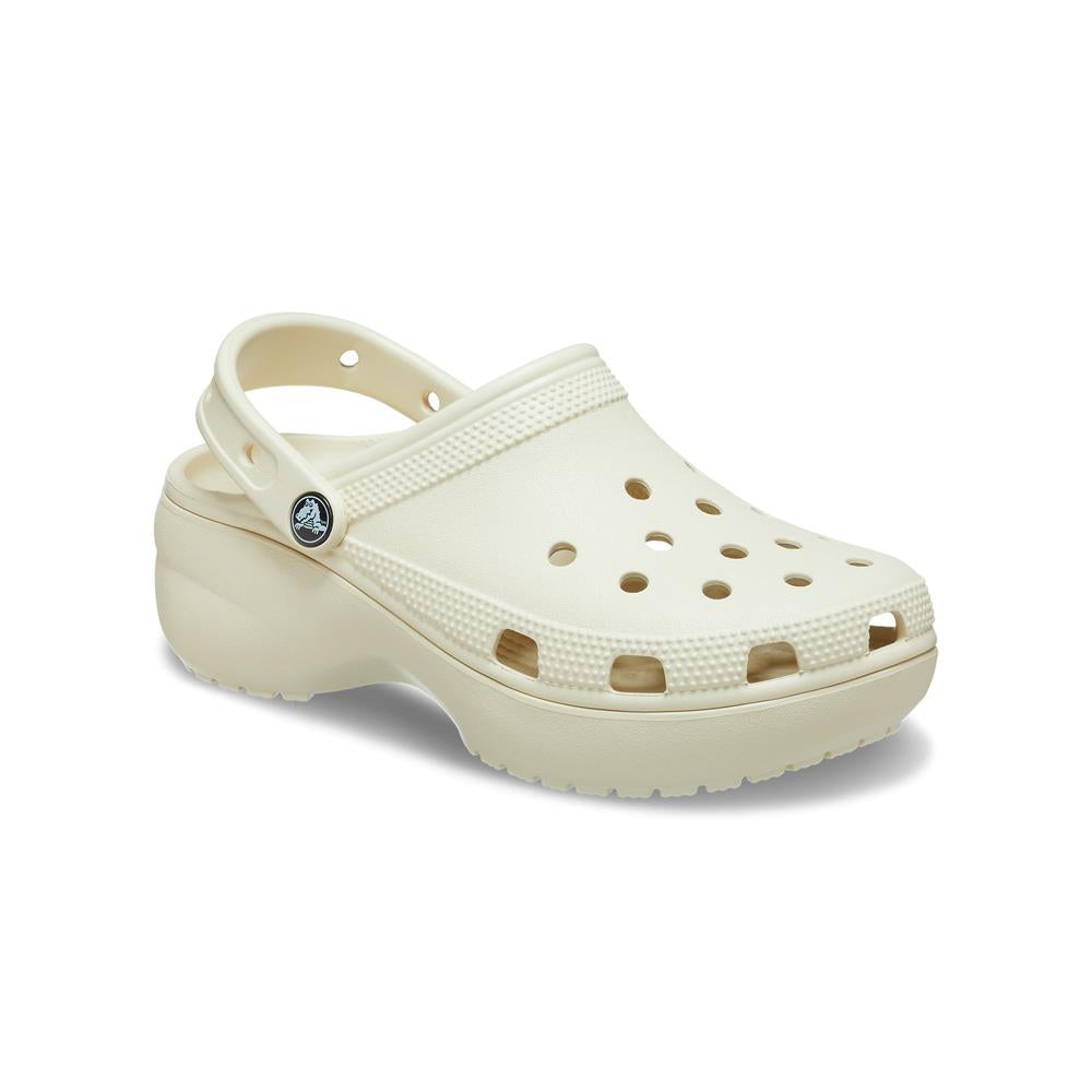 Giày Clog Nữ Crocs Platform Classic - Bone