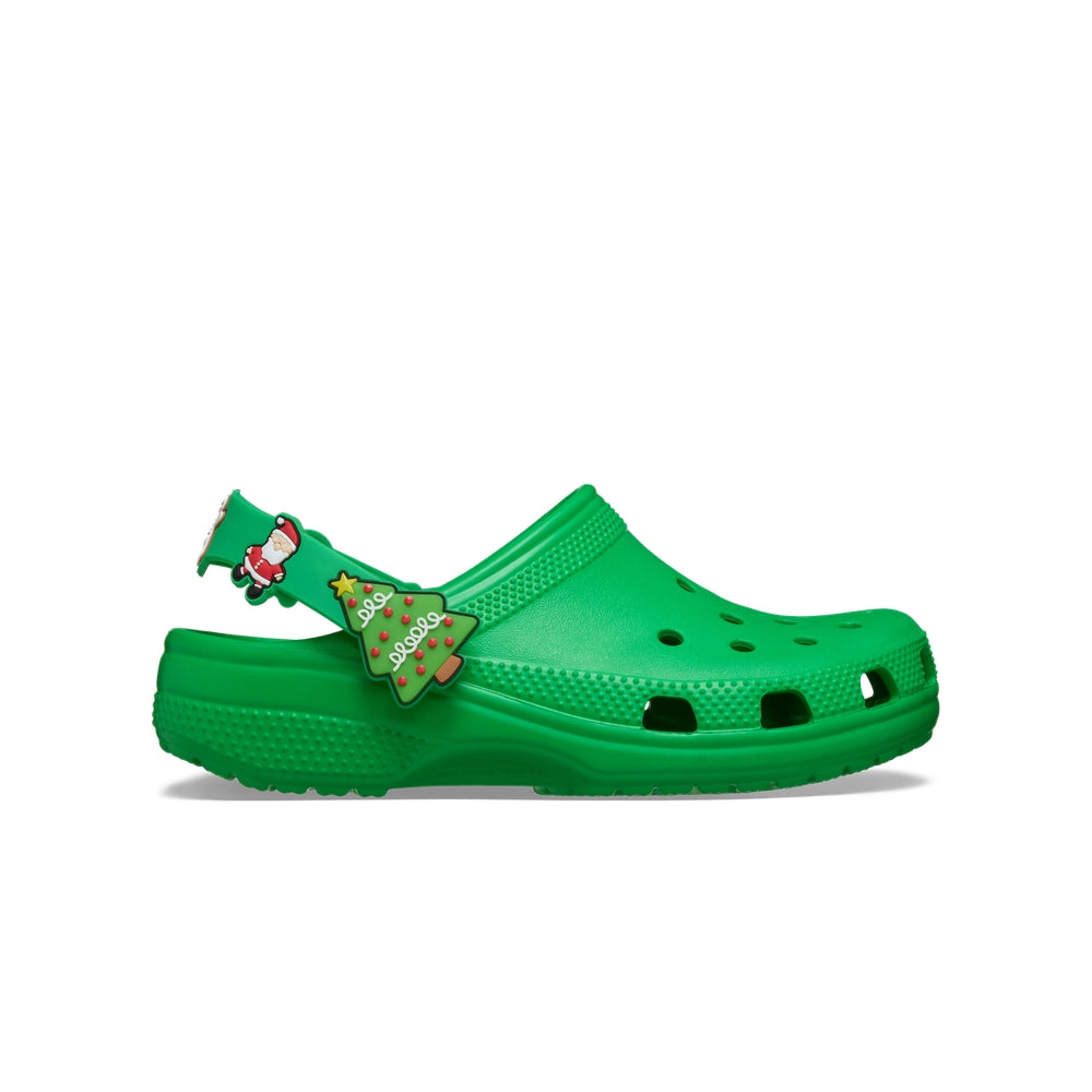 Giày Clog Trẻ Em Crocs Classic Holiday Icons Lights - Grass Green
