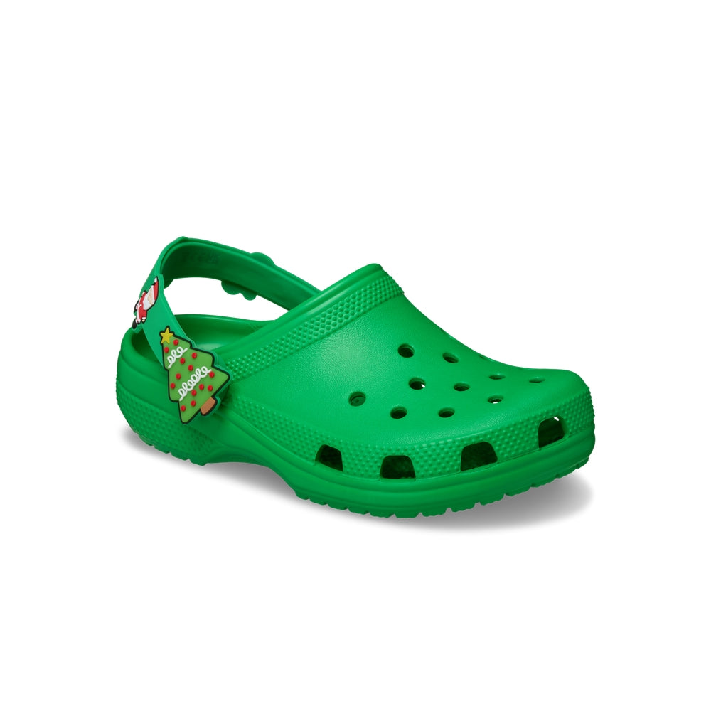 Giày Clog Trẻ Em Crocs Classic Holiday Icons Lights - Grass Green