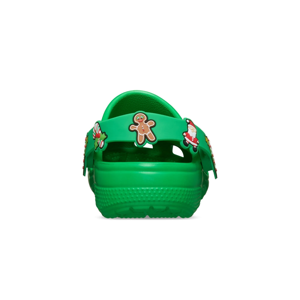 Giày Clog Trẻ Em Crocs Classic Holiday Icons Lights - Grass Green