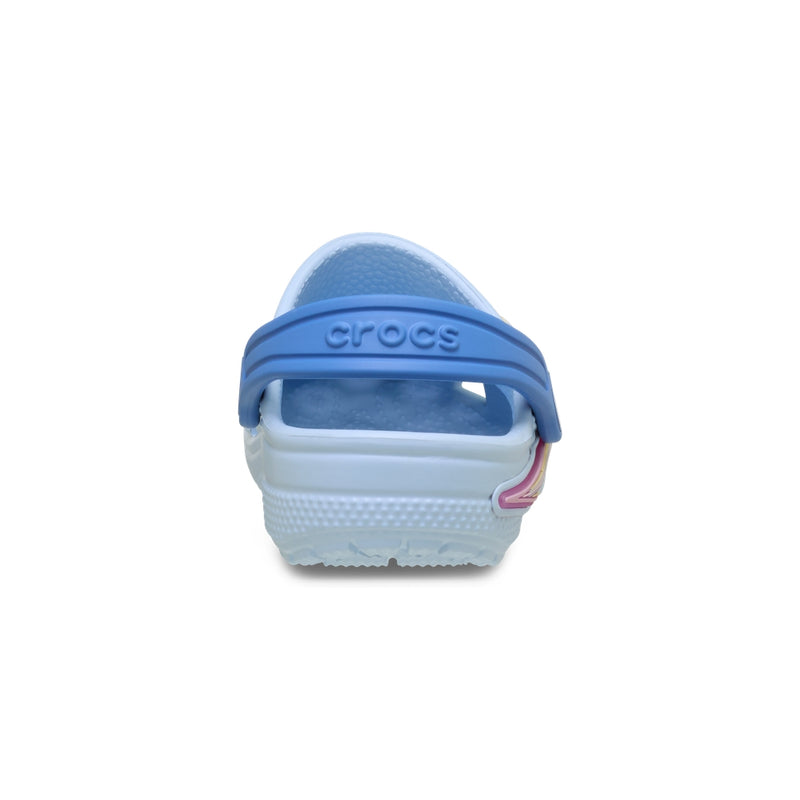 Giày Clog Trẻ Em Crocs Toddler Classic Star Lights - Blue Frost