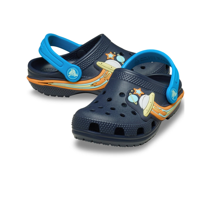 Giày Clog Trẻ Em Crocs Toddler Classic UFO Lights - Navy - Crocs™ Việt Nam