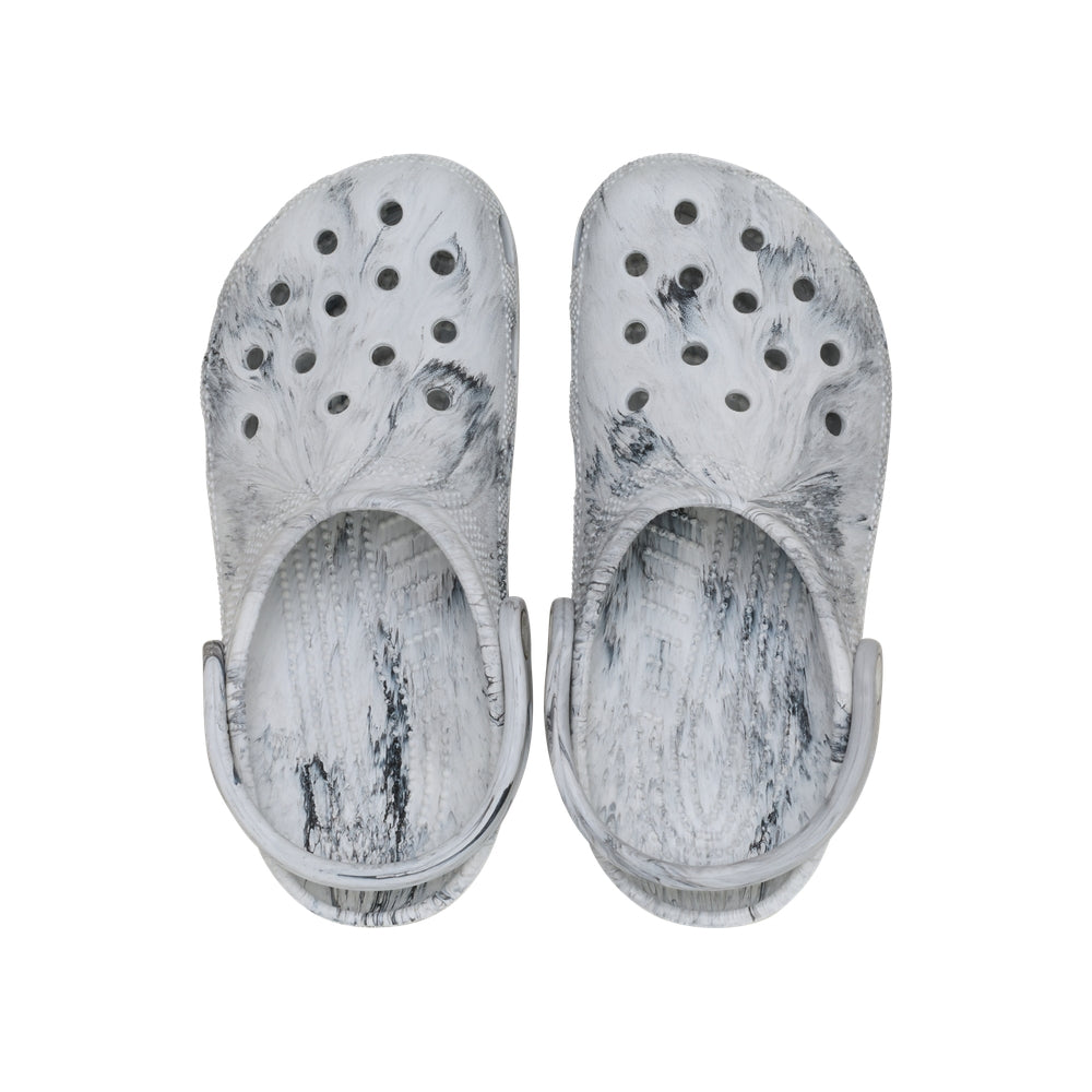 Giày Clog Trẻ Em Crocs Classic Watercolor Marbled - Grey Swirl