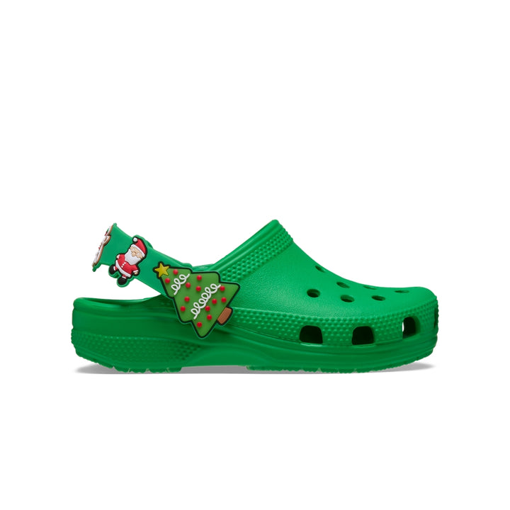 Giày Clog Trẻ Em Crocs Toddler Classic Holiday Icons Lights - Grass Green - Crocs™ Việt Nam