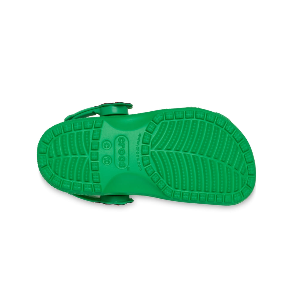 Giày Clog Trẻ Em Crocs Toddler Classic Holiday Icons Lights - Grass Green