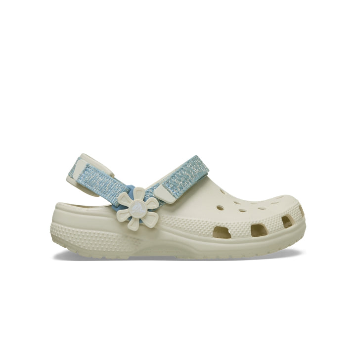 Giày Clog Trẻ Em Crocs Classic Denim Flower - Summit White - Crocs™ Việt Nam