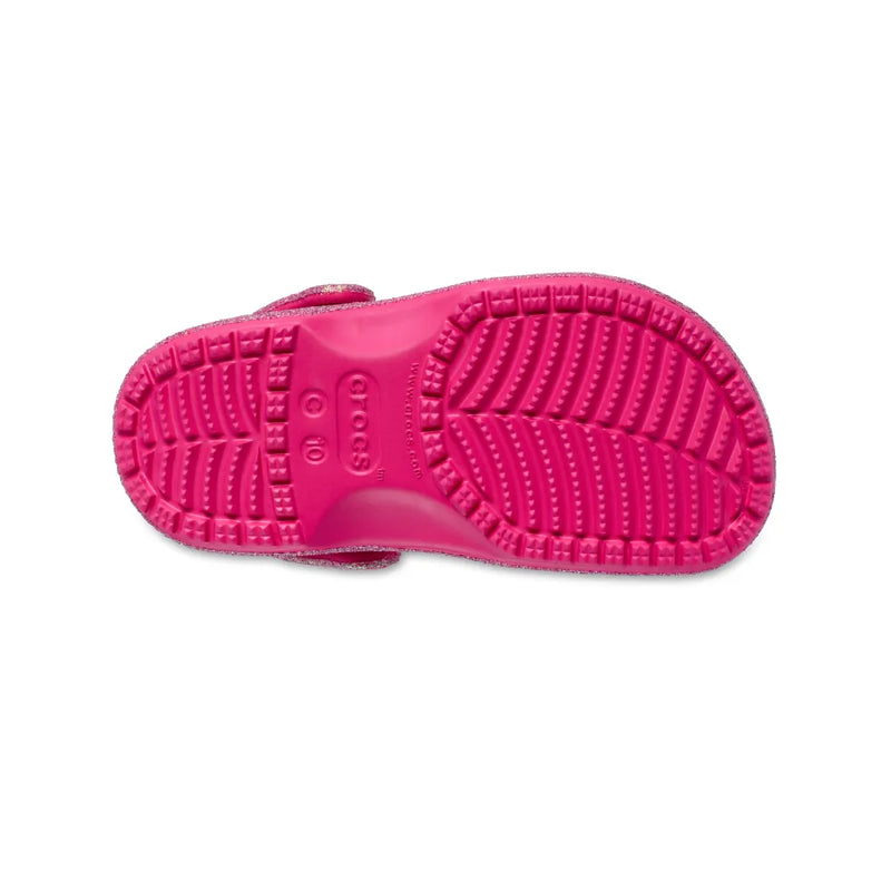 Giày Clog Trẻ Em Crocs Classic Iridescent Glitter - Dragon Fruit
