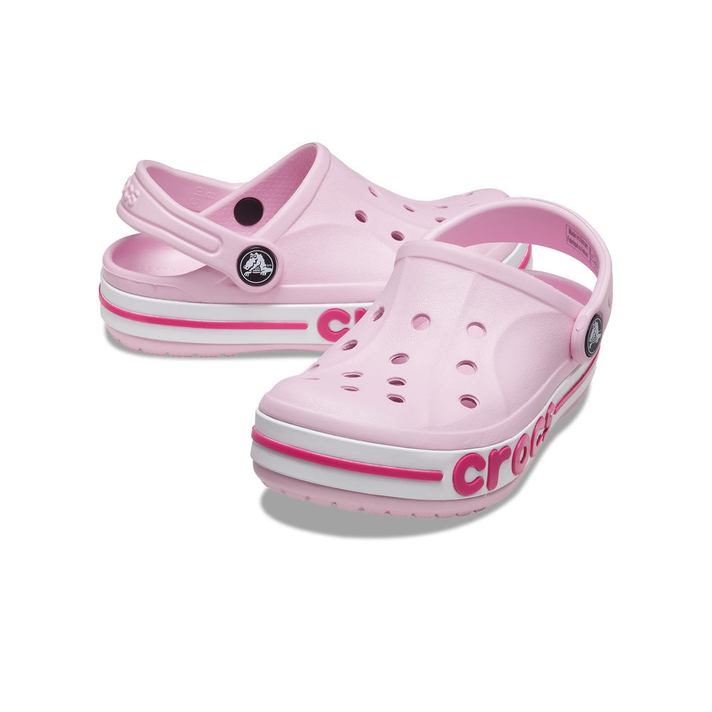 Giày Clog Trẻ Em Crocs Toddler Bayaband - Ballerina Pink/Candy Pink