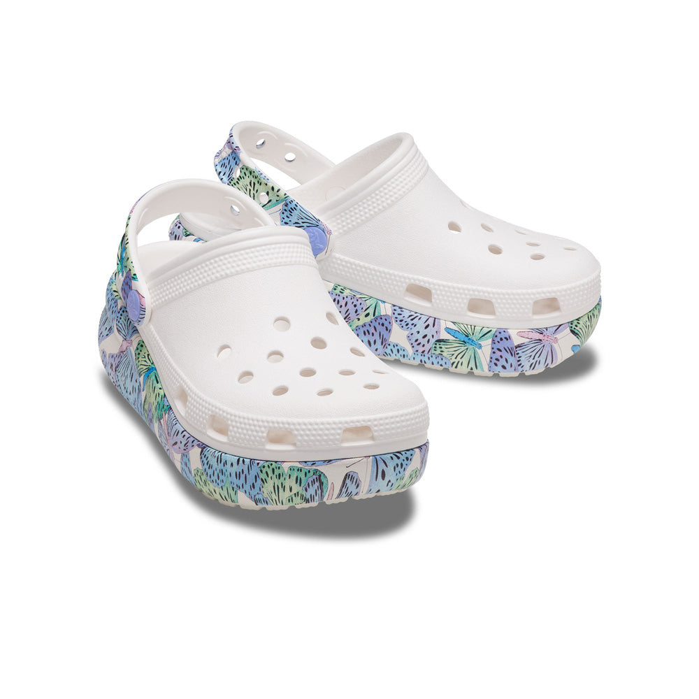 Giày Clog Trẻ Em Crocs Classic Cutie Butterfly - White