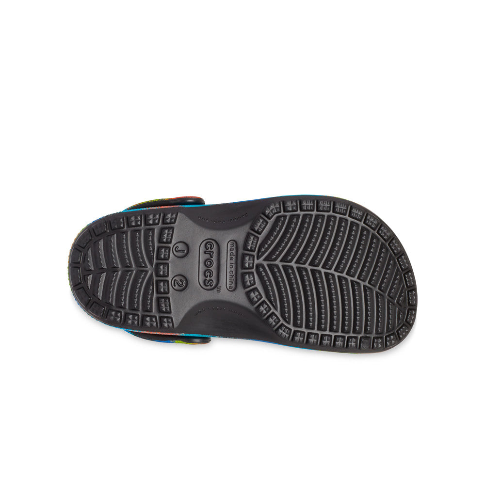 Giày Clog Trẻ Em Crocs Spray Dye Classic - Black