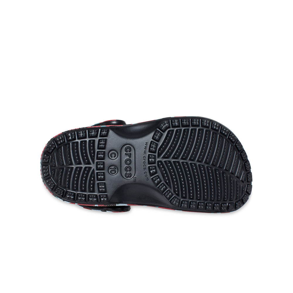 Giày Clog Trẻ Em Crocs Toddler Camo Classic - Black/Red