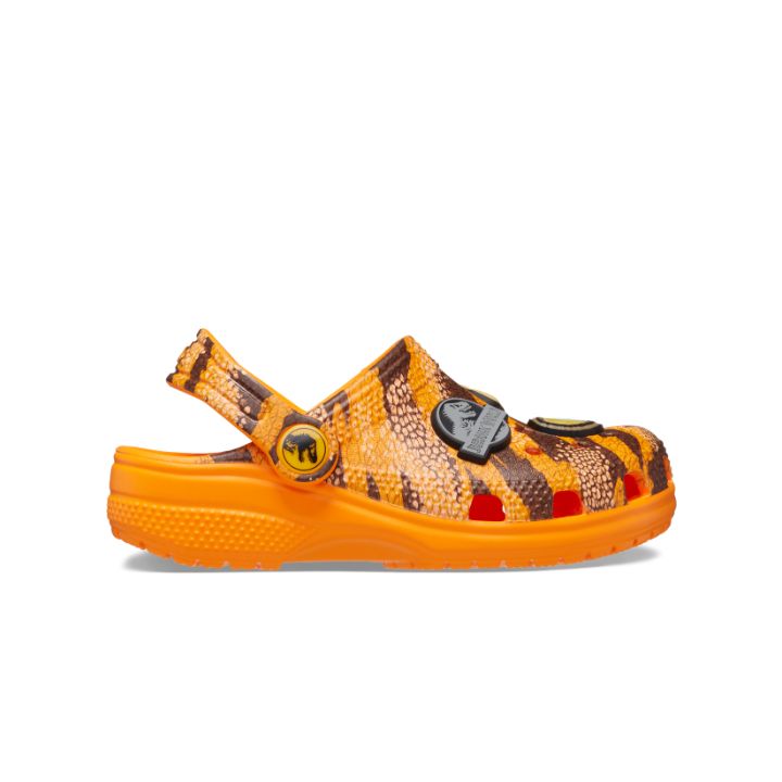 Giày Clog Trẻ Em Crocs Toddler Jurassic World Classic - Orange Zing - Crocs™ Việt Nam