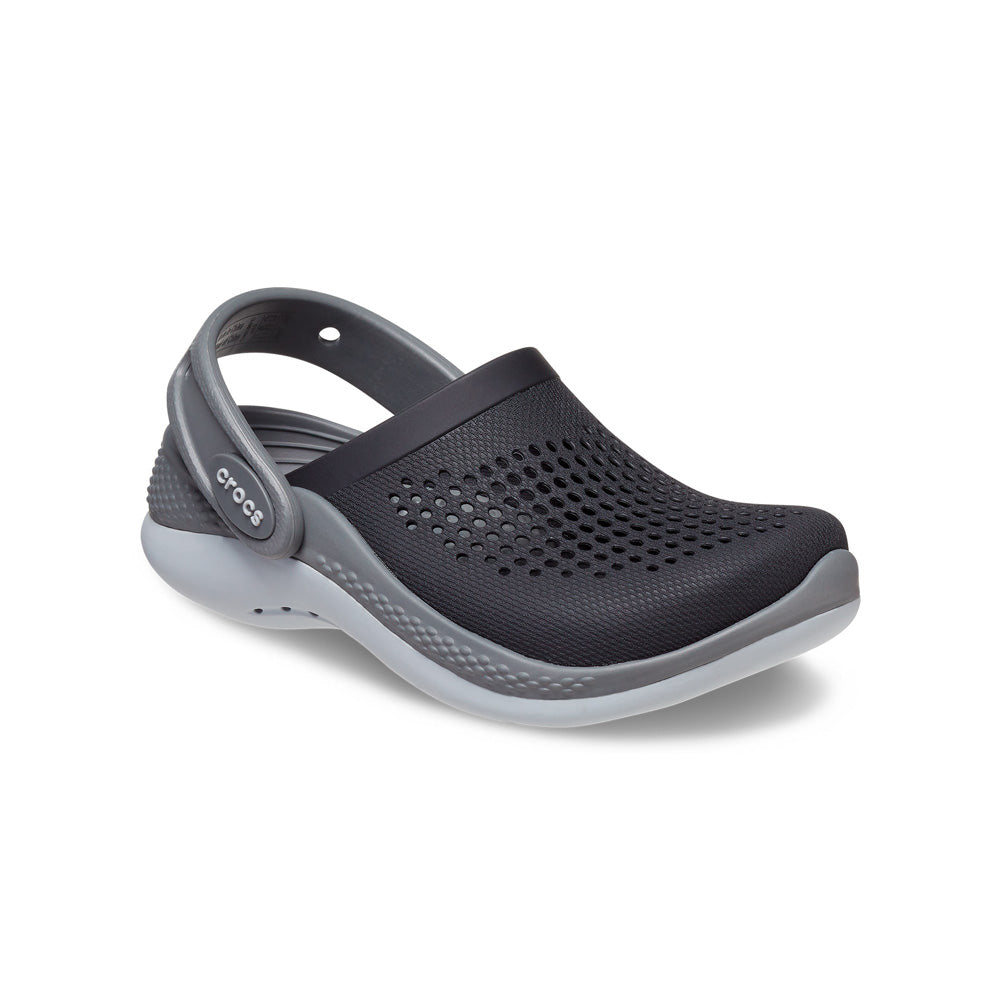 Giày Clog Trẻ Em Crocs Toddler Literide 360 - Black/Slate Grey
