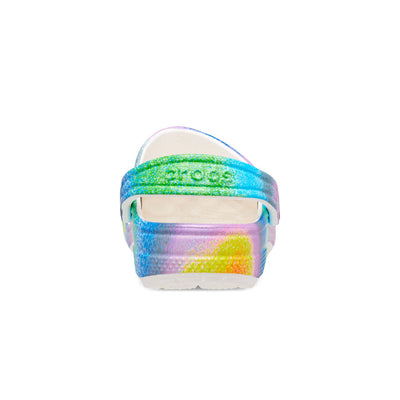 Giày Clog Trẻ Em Crocs Toddler Spray Dye Classic - White