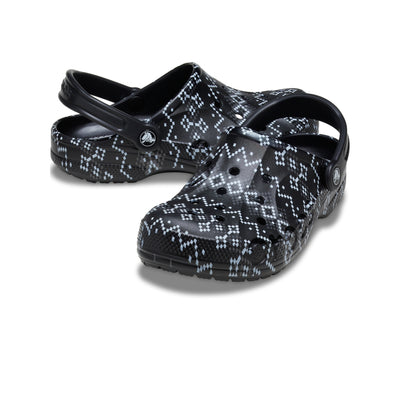 Giày Clog Unisex Crocs Baya Holiday Graphic - Black