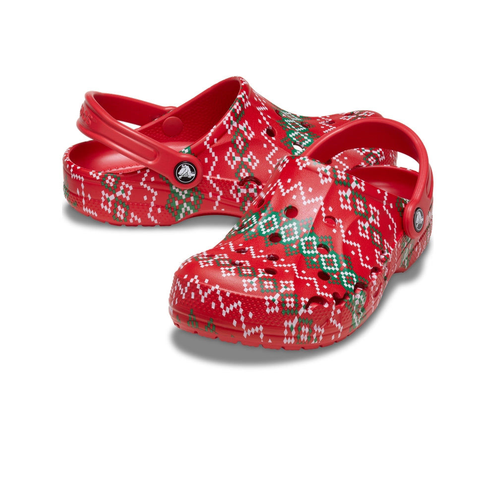 Giày Clog Unisex Crocs Baya Holiday Graphic - Pepper