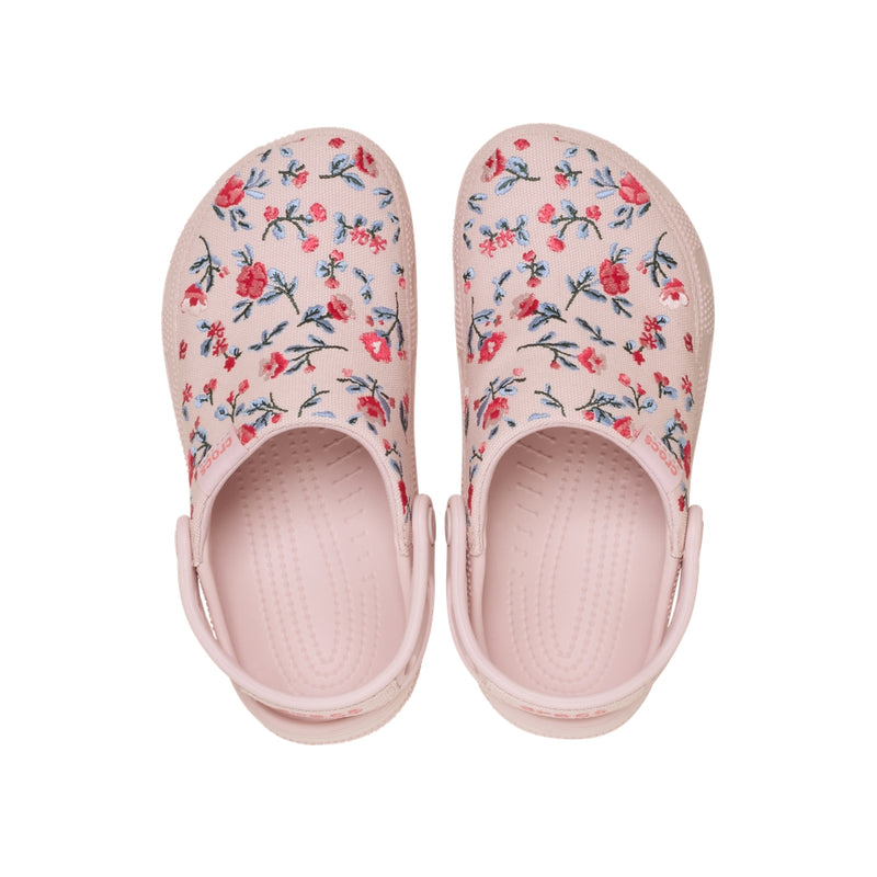 Giày Clog Unisex Crocs Classic Crafted Floral - Cotton Candy