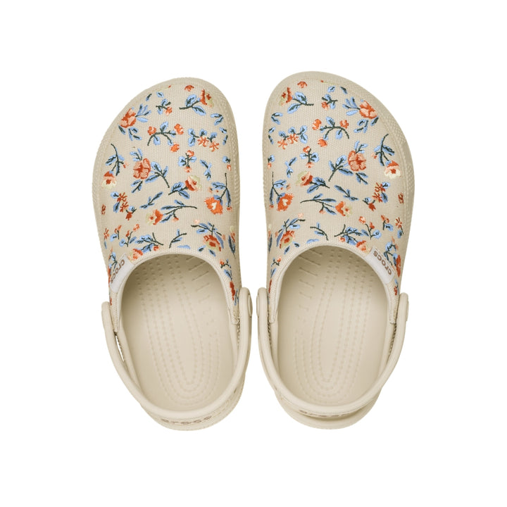 Giày Clog Unisex Crocs Classic Crafted Floral - Frappé - Crocs™ Việt Nam