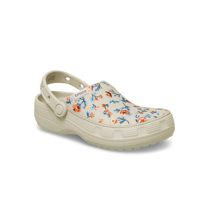 Giày Clog Unisex Crocs Classic Crafted Floral - Frappé - Crocs™ Việt Nam