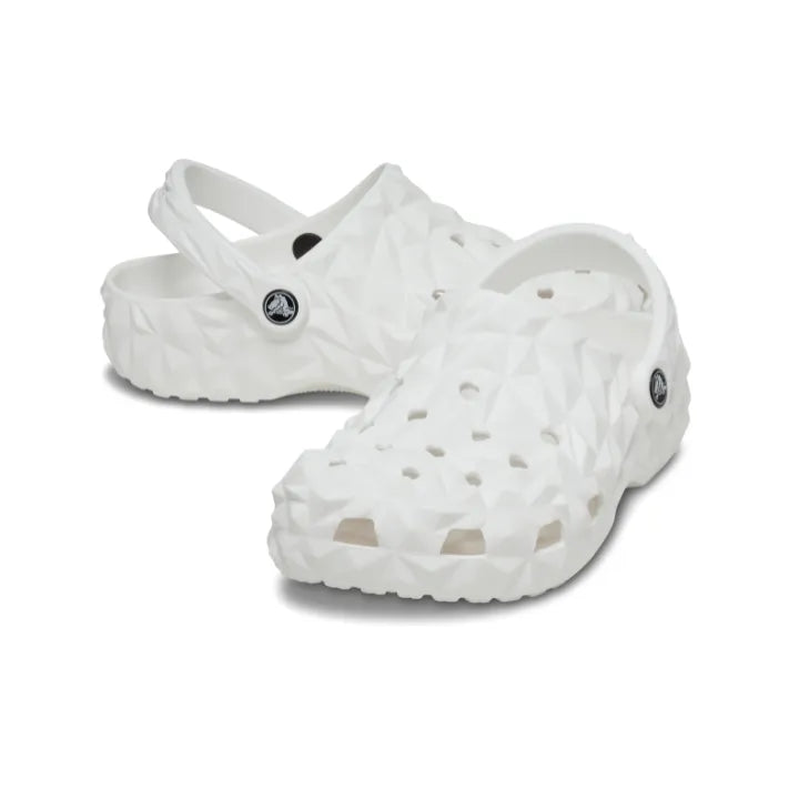 Giày Clog Unisex Crocs Classic Geometric - White - Crocs™ Việt Nam