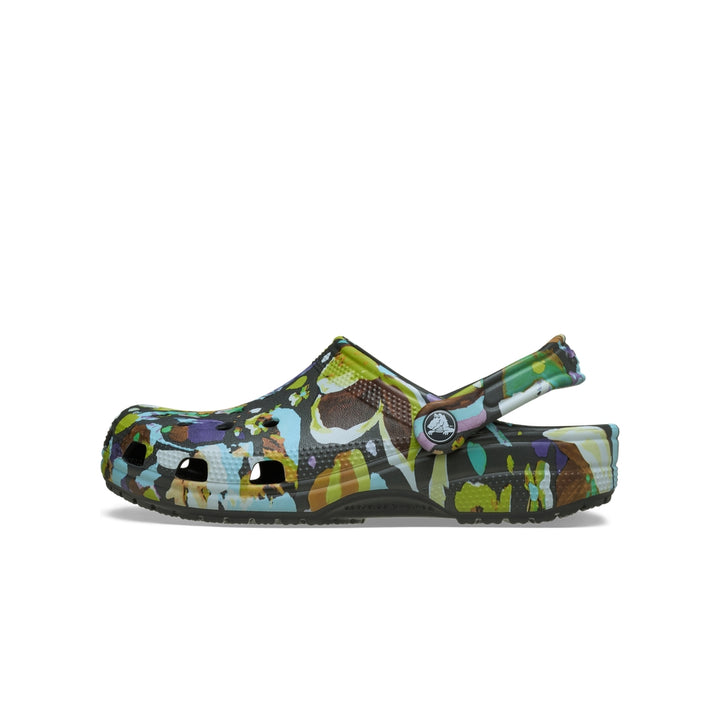Giày Clog Unisex Crocs Classic Painted Floral - Black Sand - Crocs™ Việt Nam
