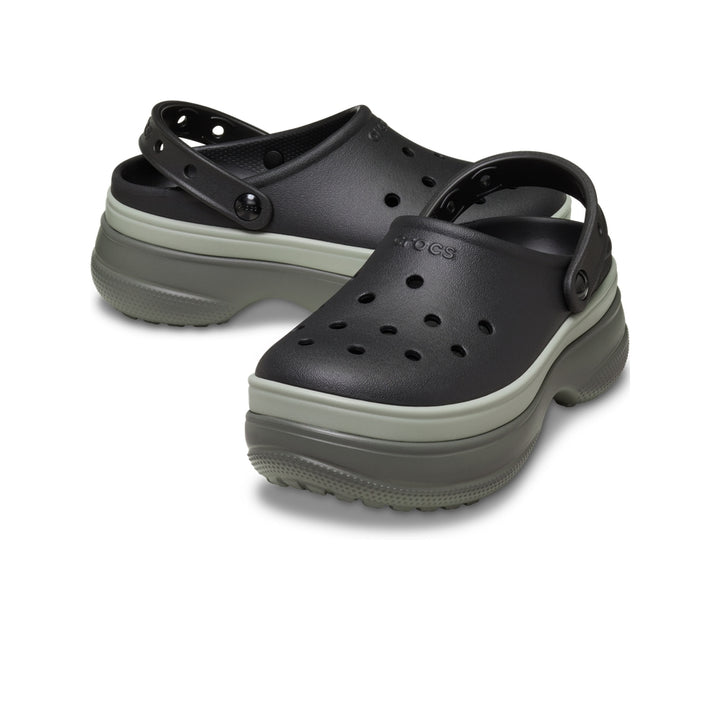 Giày Clog Unisex Crocs Classic Stacked - Black - Crocs™ Việt Nam