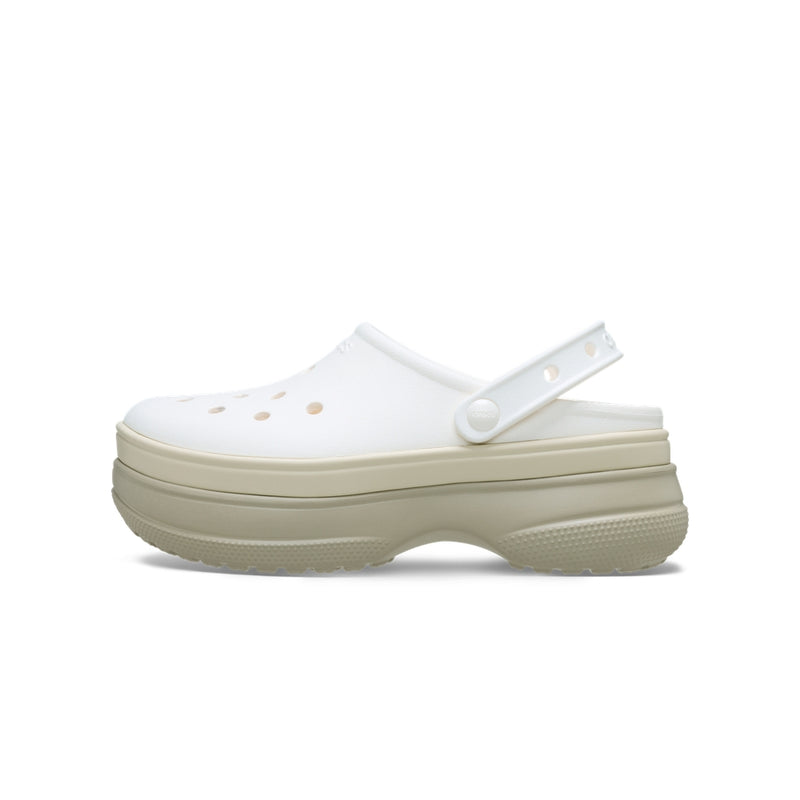 Giày Clog Unisex Crocs Classic Stacked - Chalk