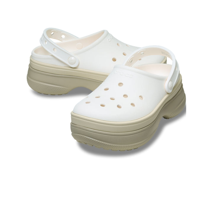 Giày Clog Unisex Crocs Classic Stacked - Chalk - Crocs™ Việt Nam